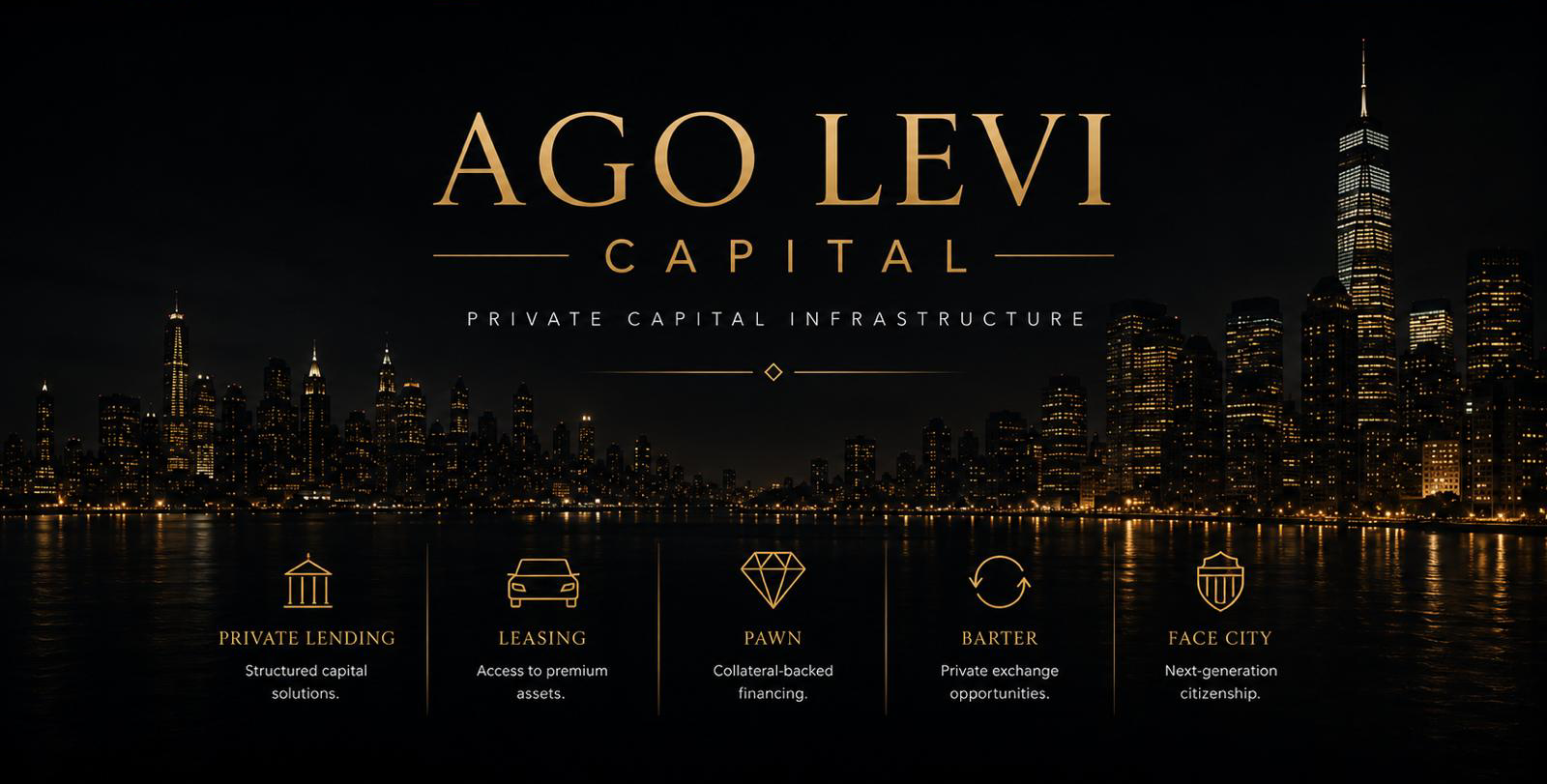 Ago Levi Capital original skyline and capital divisions